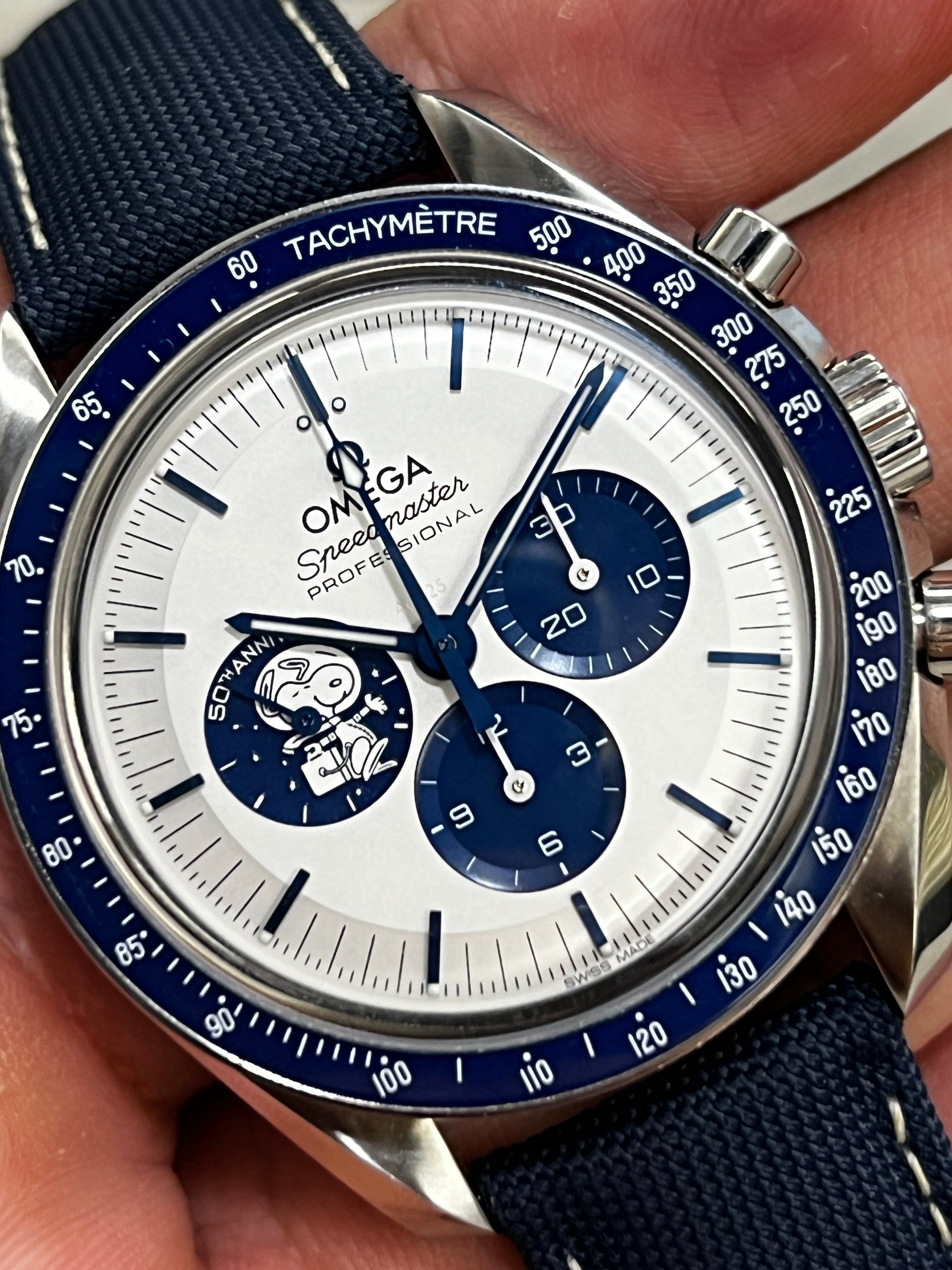 Omega Speedmaster Professional Chronograph Anniversary Series Silver Snoopy Award