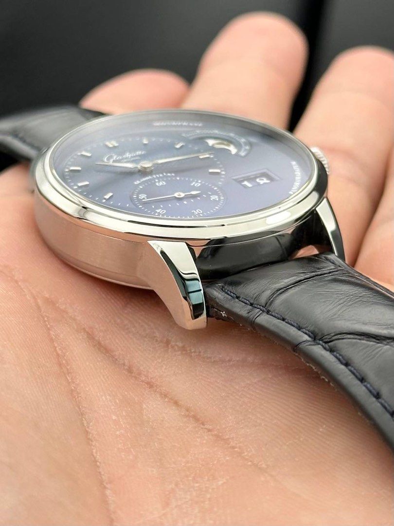 Glashutte Original Panomaticlunar Blue Moonphase GO Full Set Like New 1-90-02-46-31-61