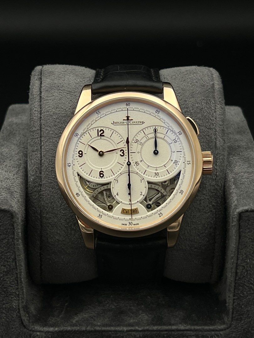 SERVICED JLC Duometre Chronographe Rose Gold Cal 380