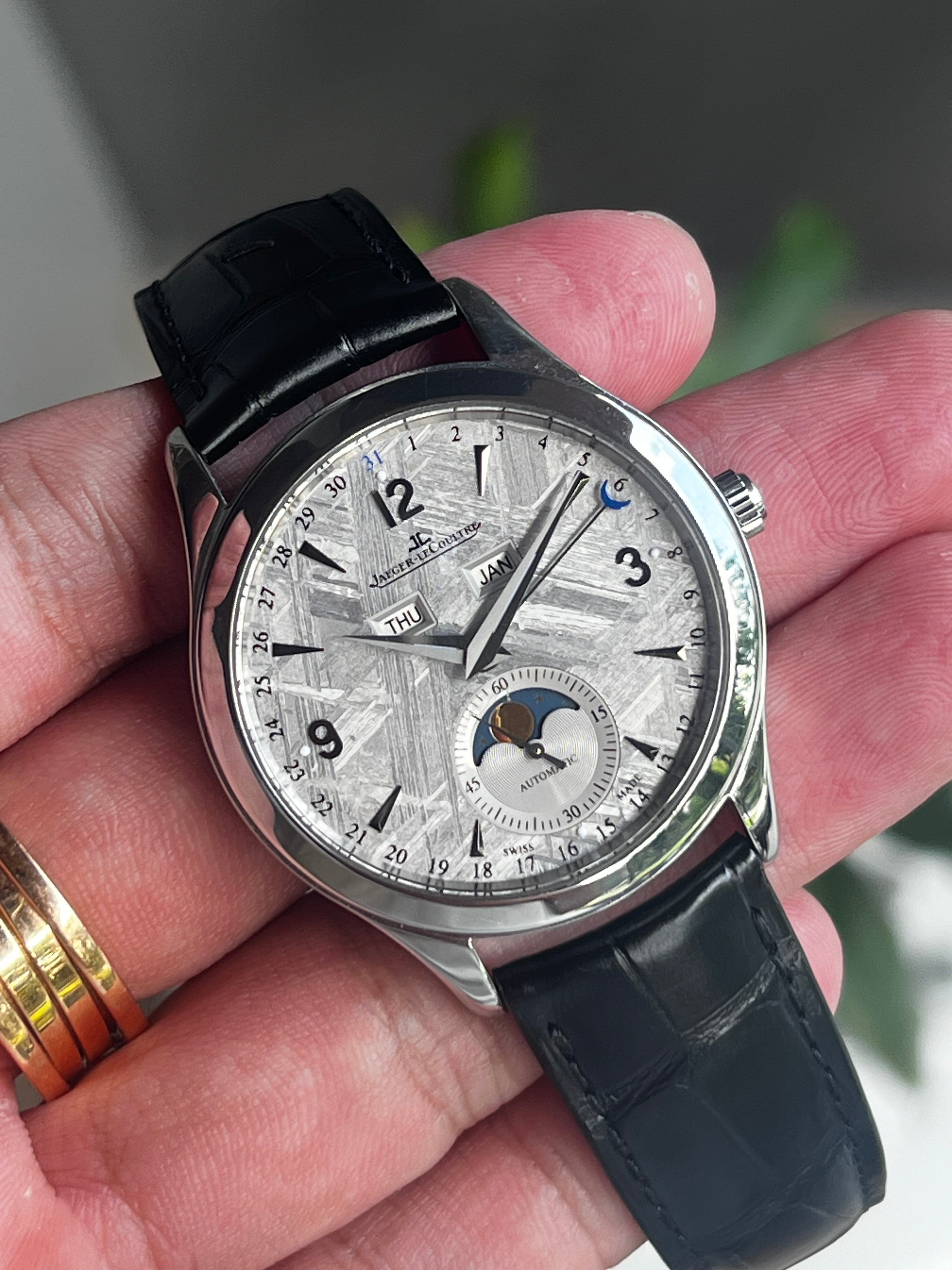 JLC Master Control Annual Calendar Meteorite Dial