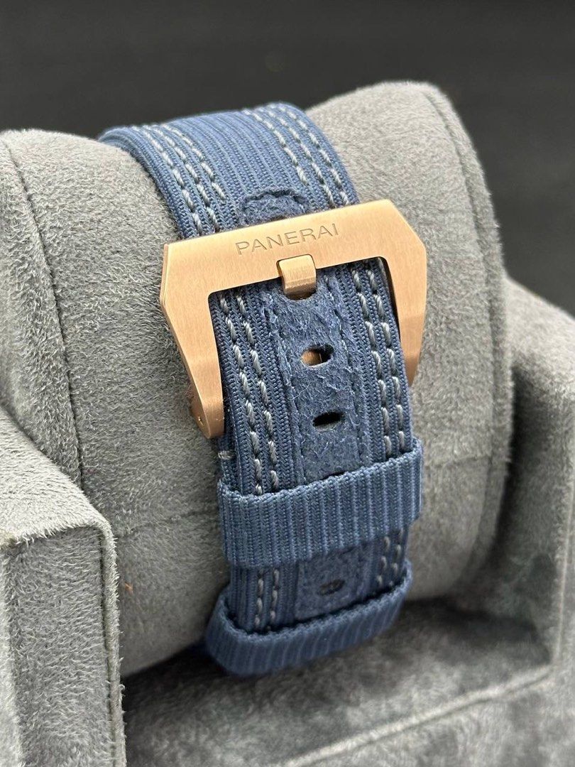 PAM01121 44mm Panerai Luminor 1950 Goldtech Sole Blu Guillequme Nery Rose Gold