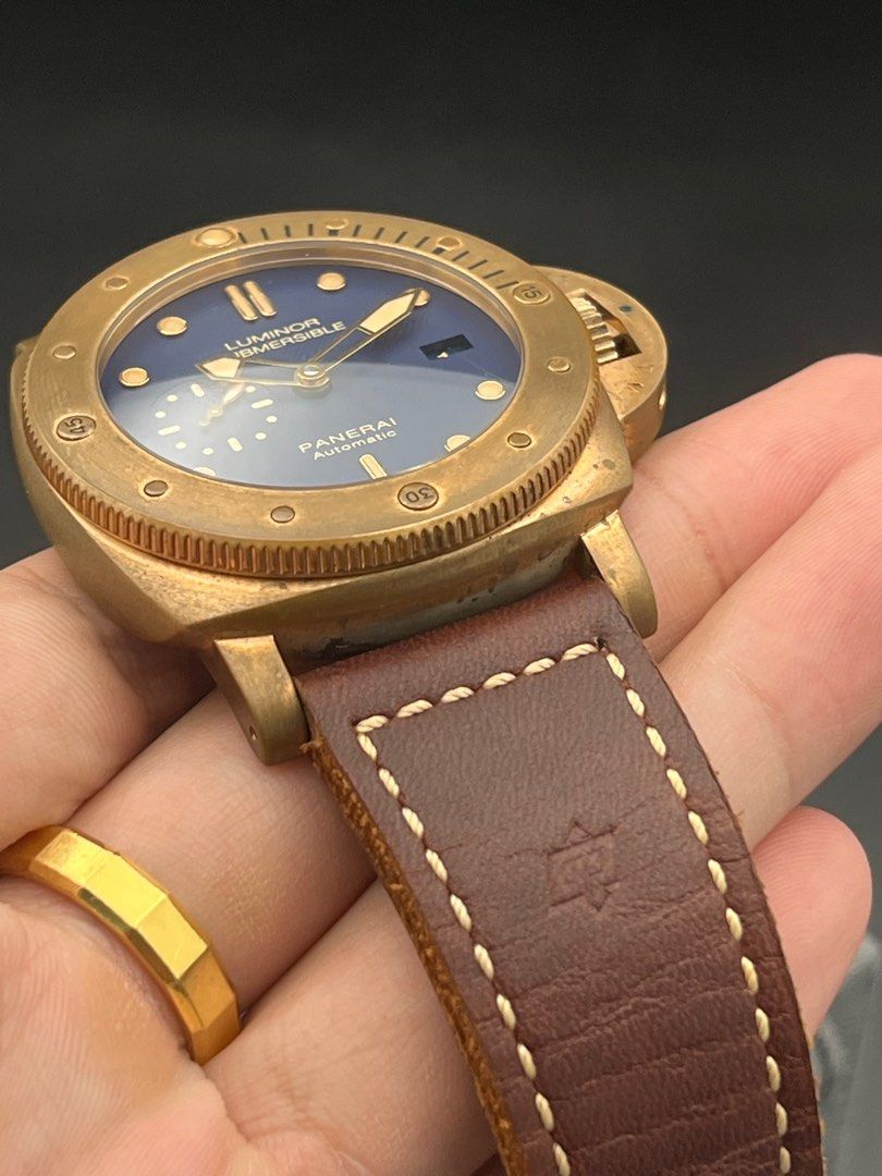 PAM00671 Panerai Luminor Submersible 1950 Automatic Bronzo blue Full Set Mint Like New Limited Edition 1000 pieces