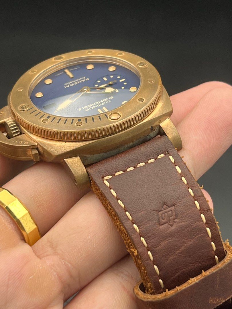 PAM00671 Panerai Luminor Submersible 1950 Automatic Bronzo blue Full Set Mint Like New Limited Edition 1000 pieces