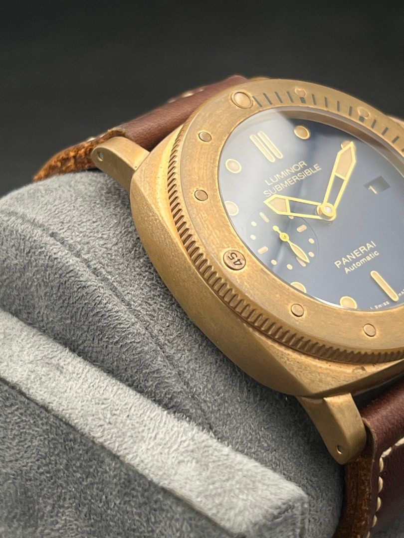 PAM00671 Panerai Luminor Submersible 1950 Automatic Bronzo blue Full Set Mint Like New Limited Edition 1000 pieces