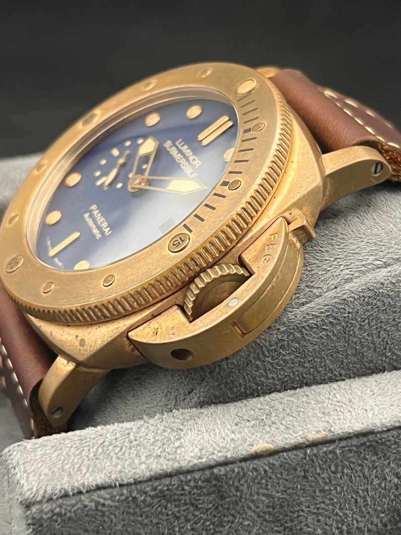 PAM00671 Panerai Luminor Submersible 1950 Automatic Bronzo blue Full Set Mint Like New Limited Edition 1000 pieces