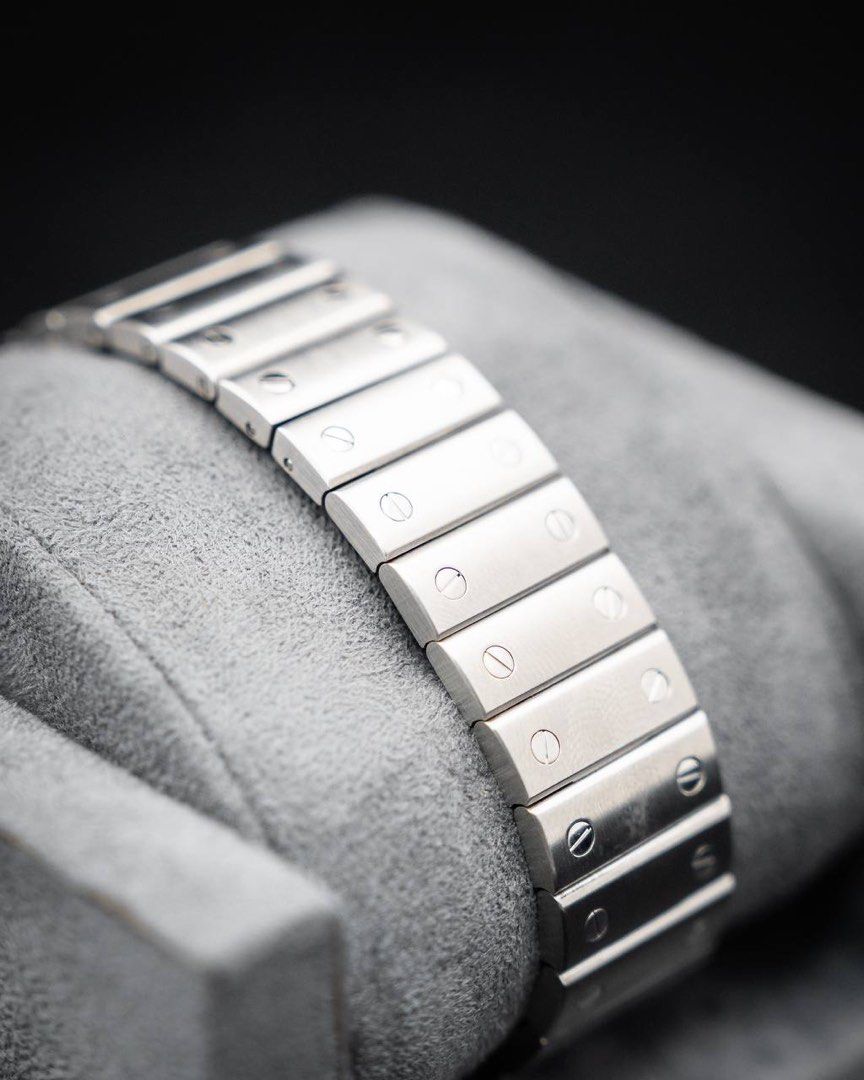 Cartier Santos Galbee XL Ref. 2823 Stainless Steel Like New W20098D6