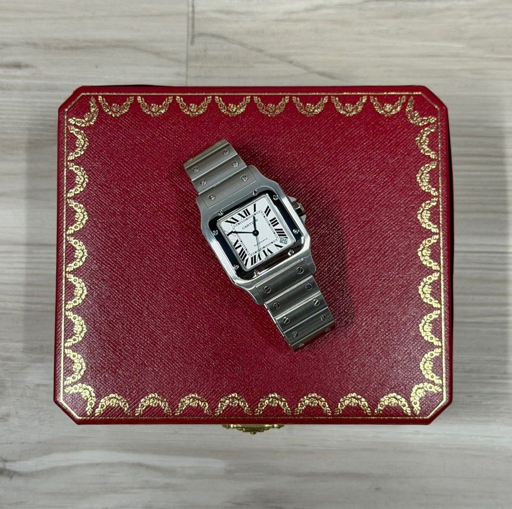 Cartier Santos Galbee XL Ref. 2823 Stainless Steel Like New W20098D6