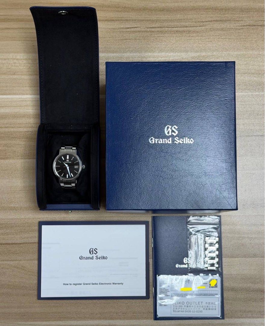 Grand Seiko GS SBGV207 44GS 9F 40mm Black 2024 FULL SET Mint Condition