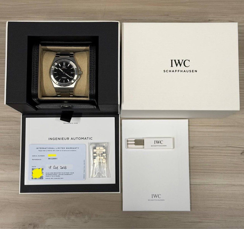 IWC Ingenieur Automatic 40 Black IW328901 2023 FULL SET Like New