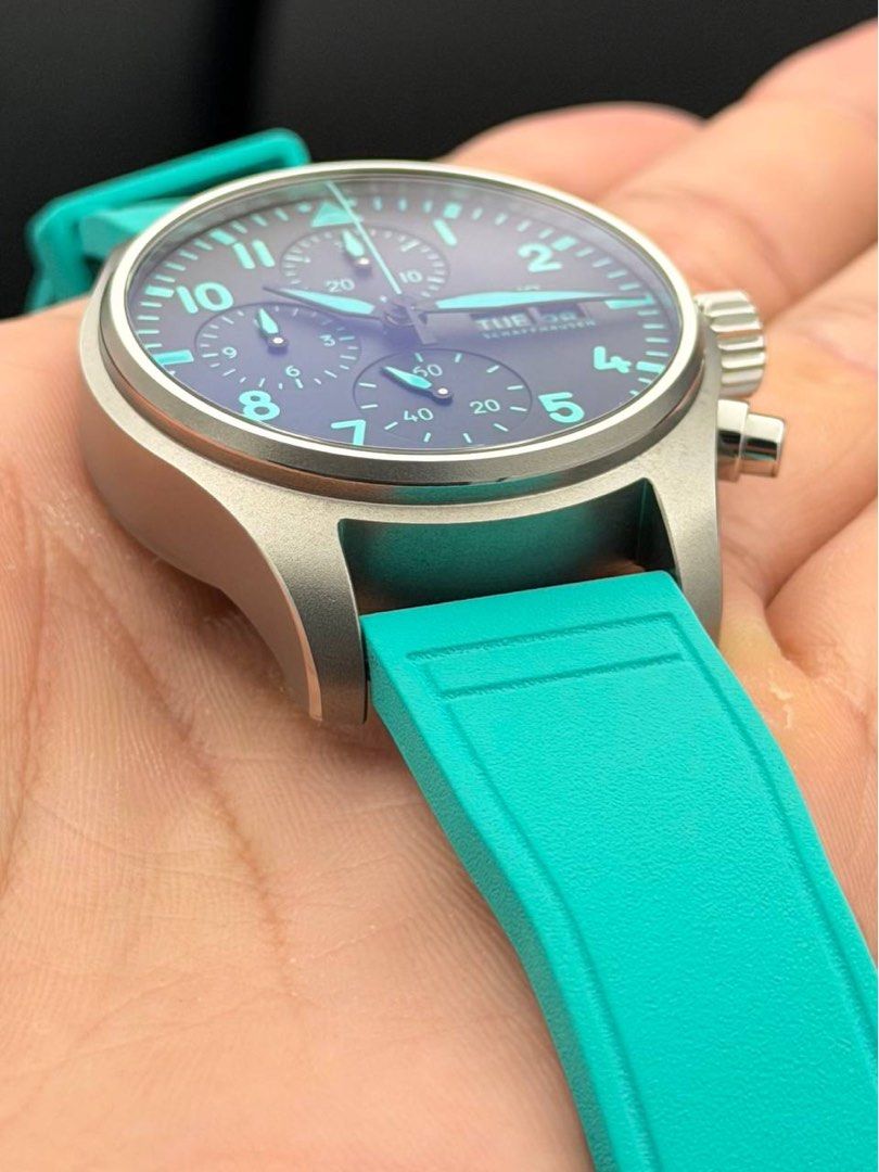 2025 IWC Pilot Chronograph 41mm Edition “Mercedes-AMG PETRONAS Formula One Team” IW388108 FULL SET Like New