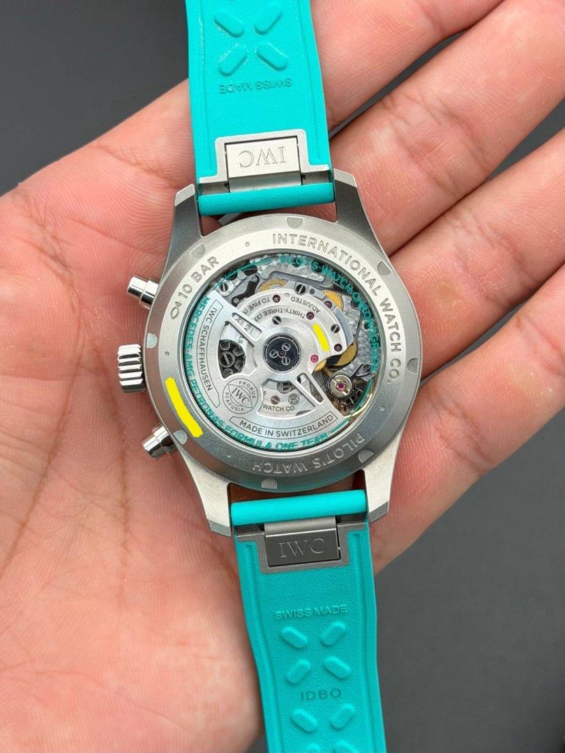 2025 IWC Pilot Chronograph 41mm Edition “Mercedes-AMG PETRONAS Formula One Team” IW388108 FULL SET Like New