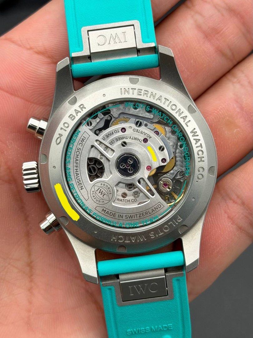 2025 IWC Pilot Chronograph 41mm Edition “Mercedes-AMG PETRONAS Formula One Team” IW388108 FULL SET Like New