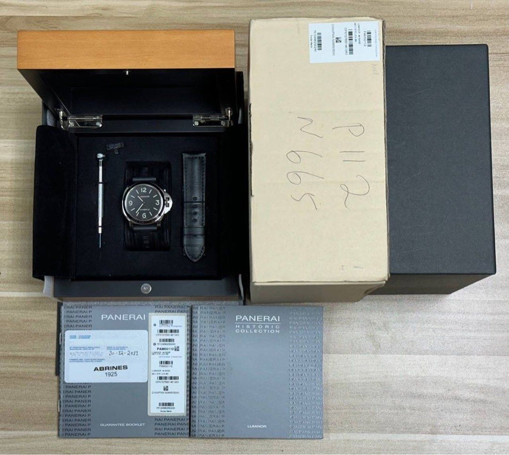 PAM00112 44mm Panerai Luminor Base Sapphire Caseback Sandwich dial