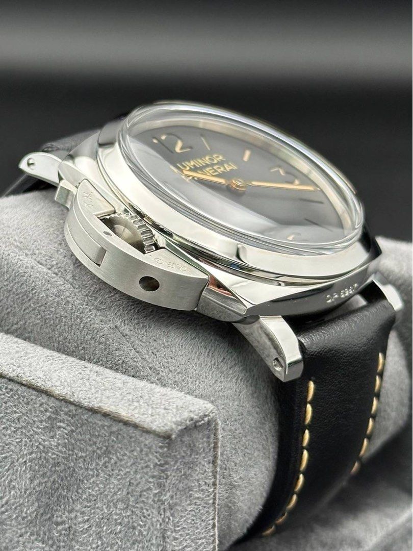 PAM00557 Destro Lefty 1950 Luminor 3 Days Manual Winding Full Set Acrylic Plexiglass Crystal