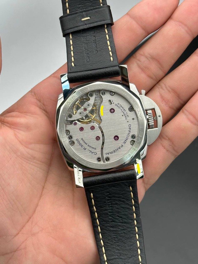 PAM00557 Destro Lefty 1950 Luminor 3 Days Manual Winding Full Set Acrylic Plexiglass Crystal