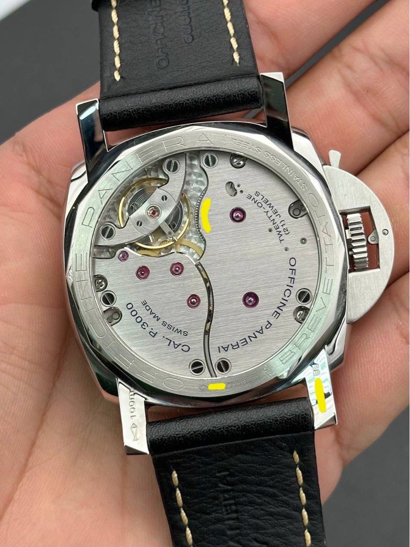 PAM00557 Destro Lefty 1950 Luminor 3 Days Manual Winding Full Set Acrylic Plexiglass Crystal