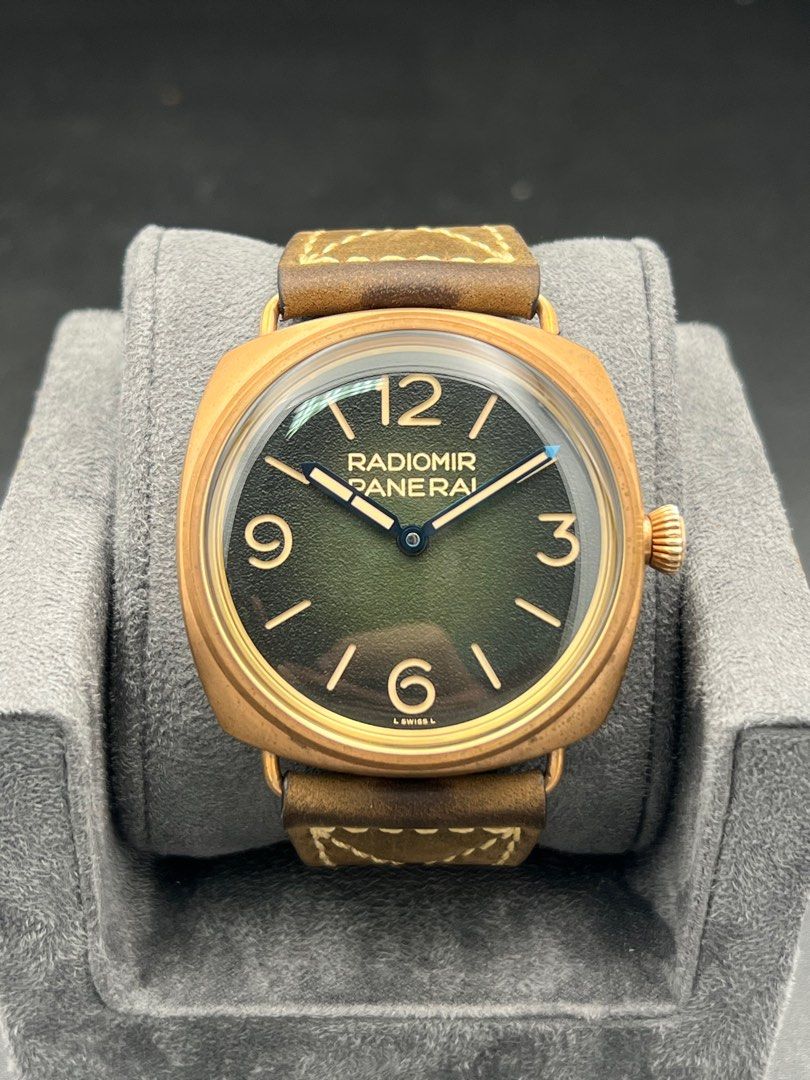 45mm PAM00760 Panerai Radiomir Bronzo Green Ombre Textured Gradient dial Manual Wind 2022 Full Set