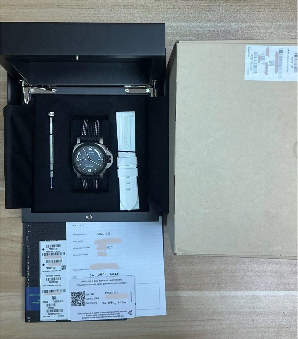 PAM01122 Panerai Luminor Marina 1950 3 Days Automatic Guillaume Nery Ediiton Grey Dial