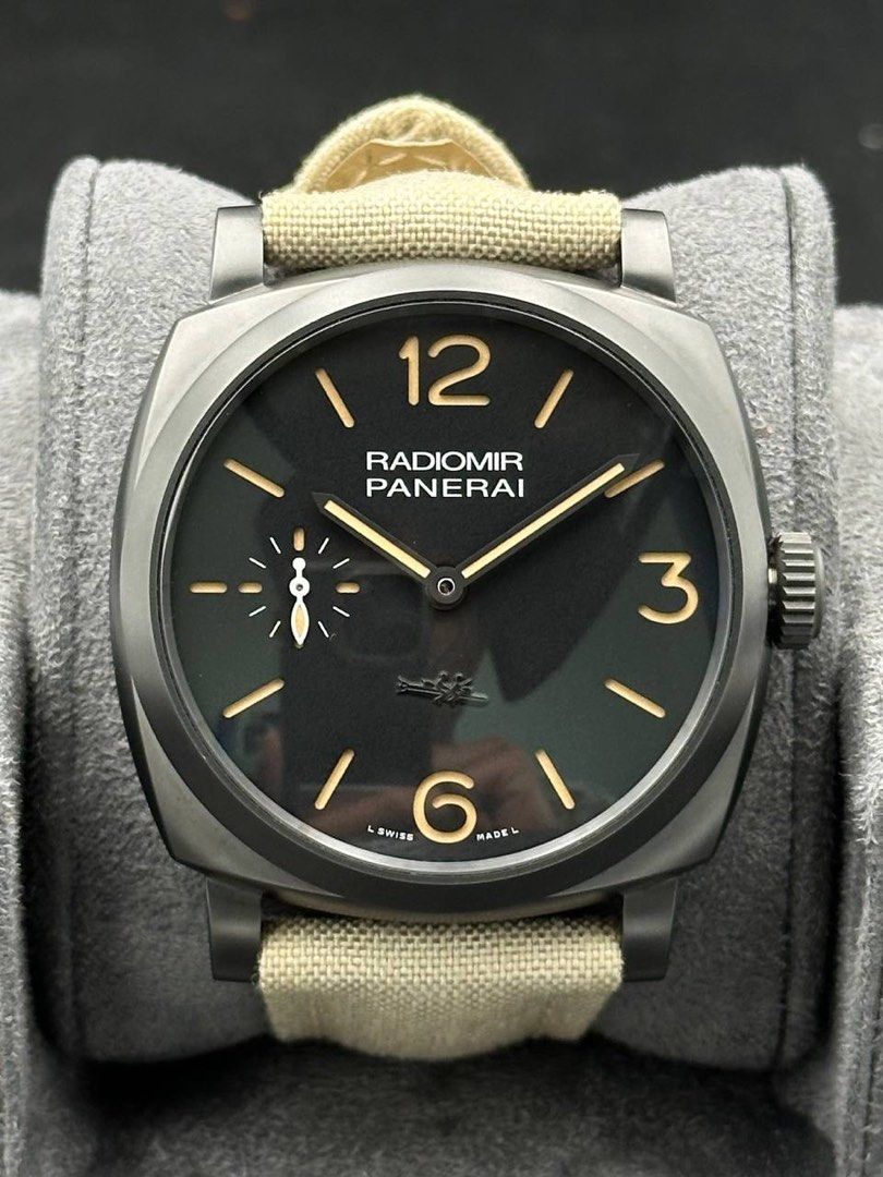 47mm PAM00532 Panerai Black DLC Radiomir 1940 3 Days Manual Wind Limited Edition 500 pieces PAM 532