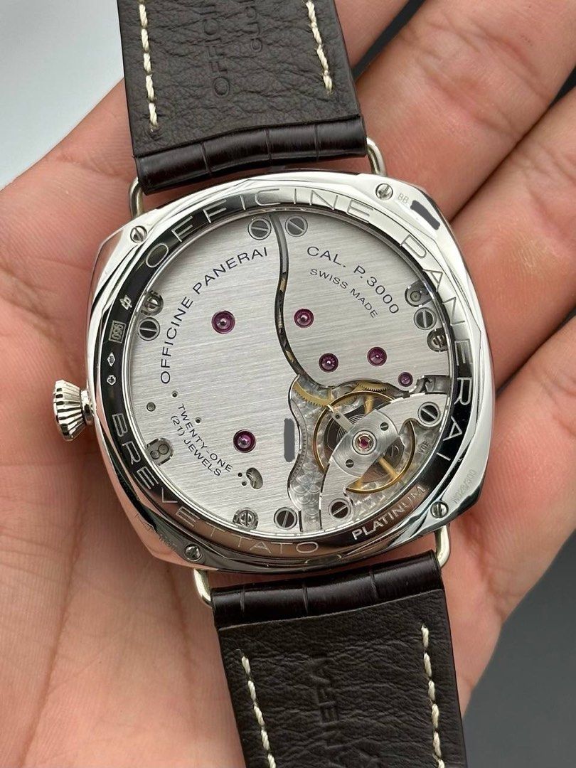 Panerai PAM00373 Radiomir Platino 47mm Brown Tobacco Dial 3 Days Limited Edition FULL SET Like New Pam 373