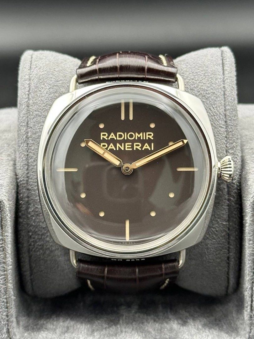 Panerai PAM00373 Radiomir Platino 47mm Brown Tobacco Dial 3 Days Limited Edition FULL SET Like New Pam 373