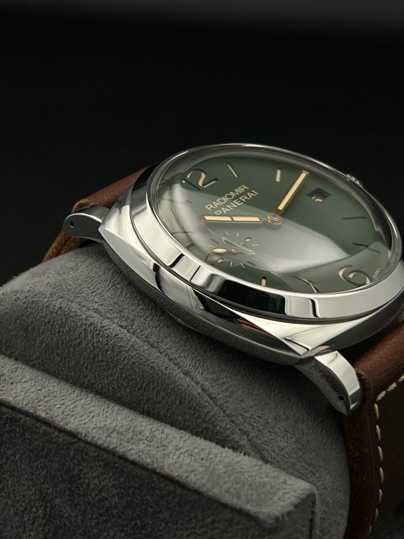 47mm PAM00736 Panerai Titanium Radiomir Green dial 1940 Cushion Case Sandwich dial Boutique exclusive special edition Full Set