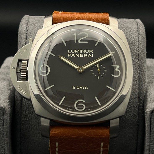 47mm PAM00368 Panerai Luminor Special Edition 1950 Fiddy Titanium Tobacco Brown dial Destro Lefty