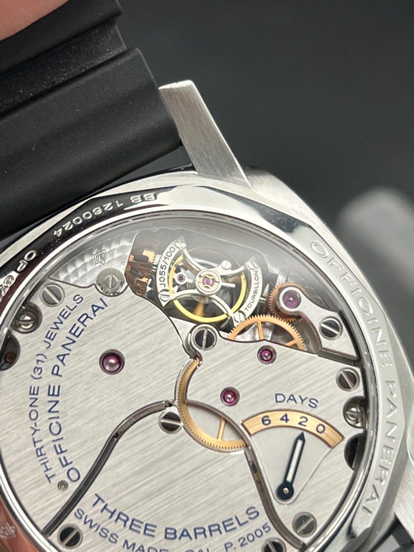 55/100 PAM00276 Panerai Luminor 1950 GMT Manual Winding 6 days Tourbillon Stainless Steel