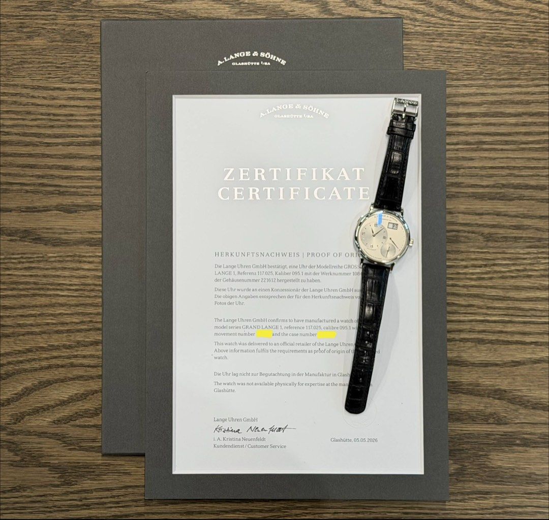 A. Lange & Söhne Grand Lange 1 117.025