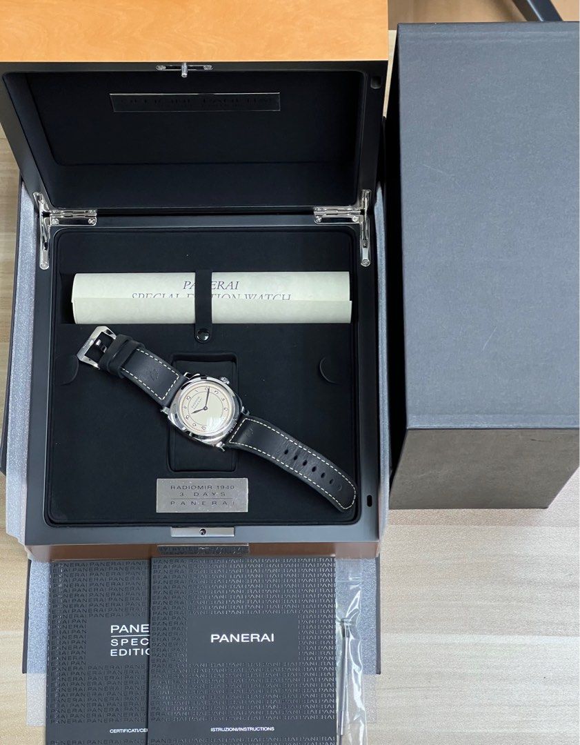 47mm PAM00791 Panerai Radiomir 1940 Cushion Case Art Deco Beige White Dial Special Edition