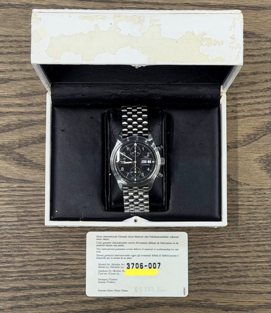 IWC Flieger Chronograph IW3706 on Bracelet (2002)