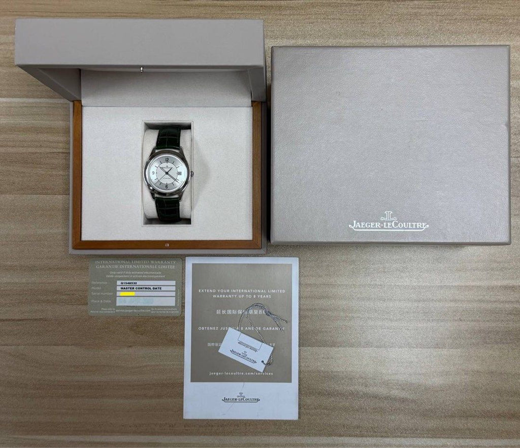 Jaeger LeCoultre JLC Master Control Date Sector Dial FULL SET 2019 Mint Condition Q1548530