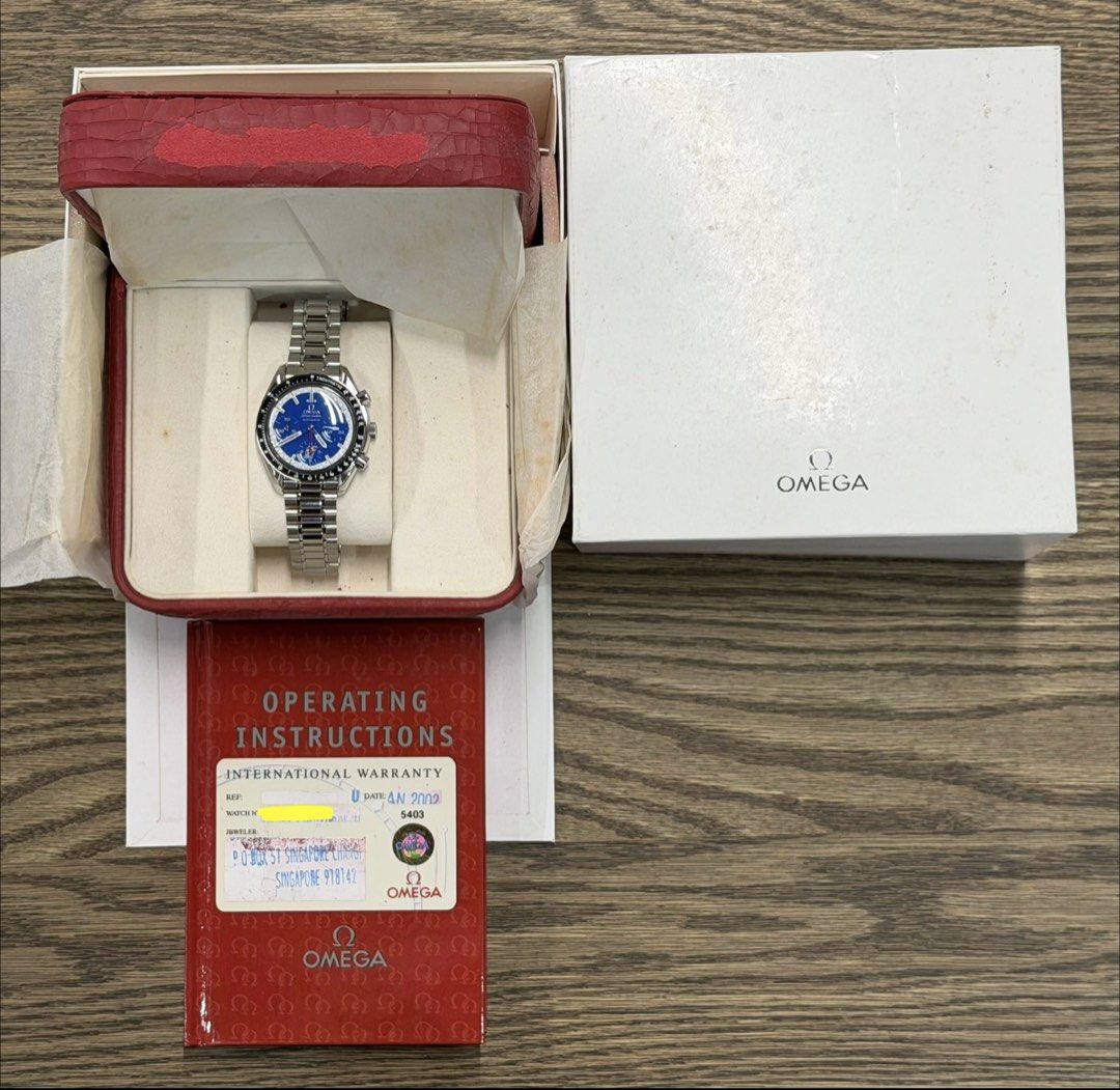 Omega Speedmaster Reduced Schumacher Blue Cart 3510.80 (2002)