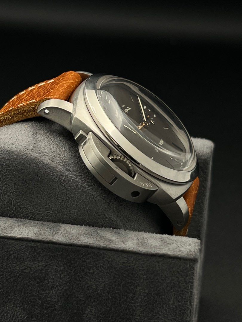 47mm PAM00368 Panerai Luminor Special Edition 1950 Fiddy Titanium Tobacco Brown dial Destro Lefty