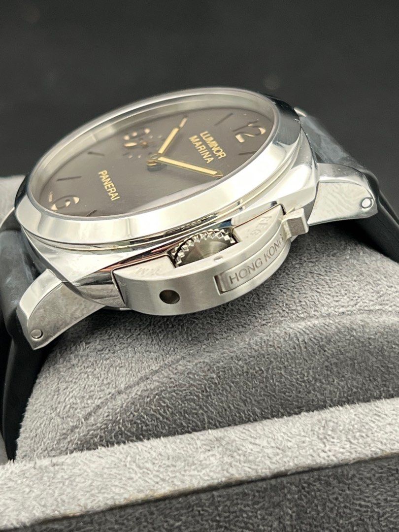 PAM00608 44mm Hong Kong 100 piece Brown Dial Limited Edition Full Set 1950 3 Days Automatic Luminor