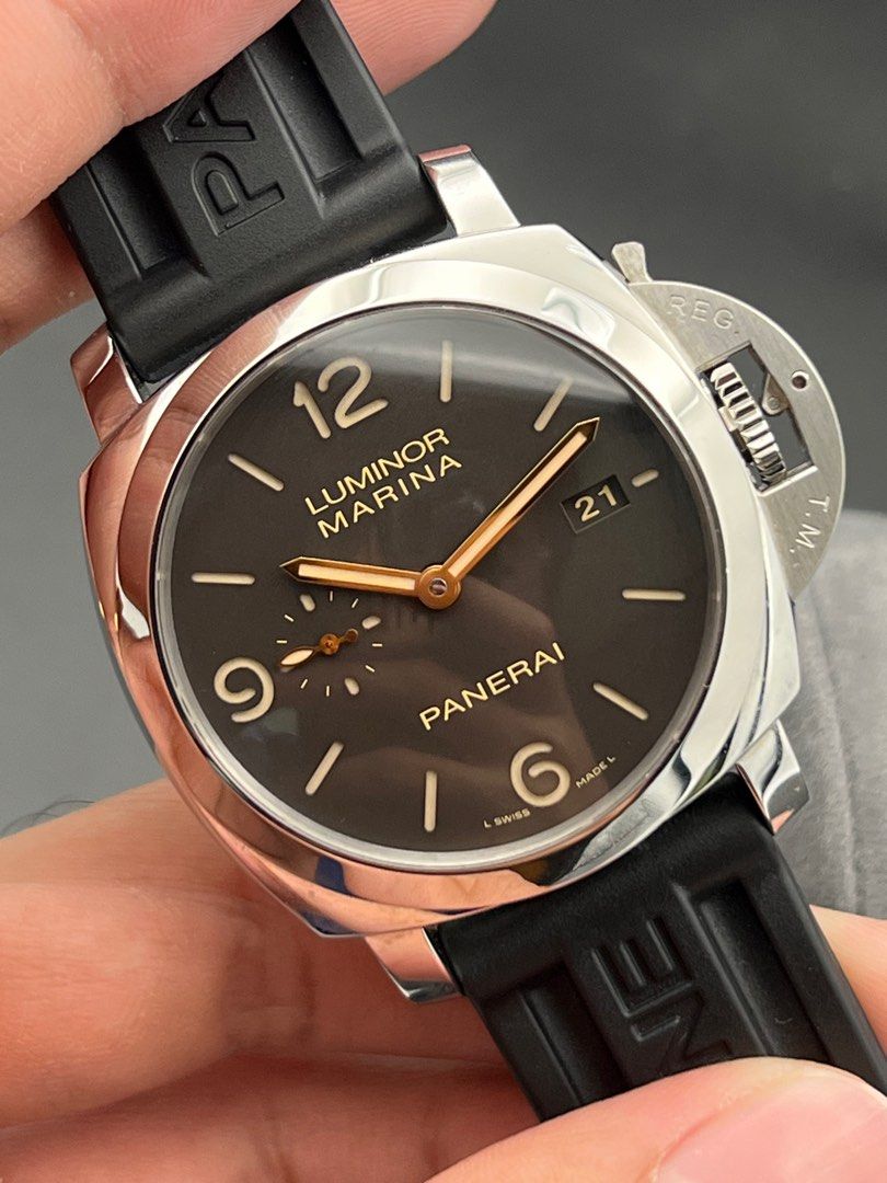 PAM00608 44mm Hong Kong 100 piece Brown Dial Limited Edition Full Set 1950 3 Days Automatic Luminor