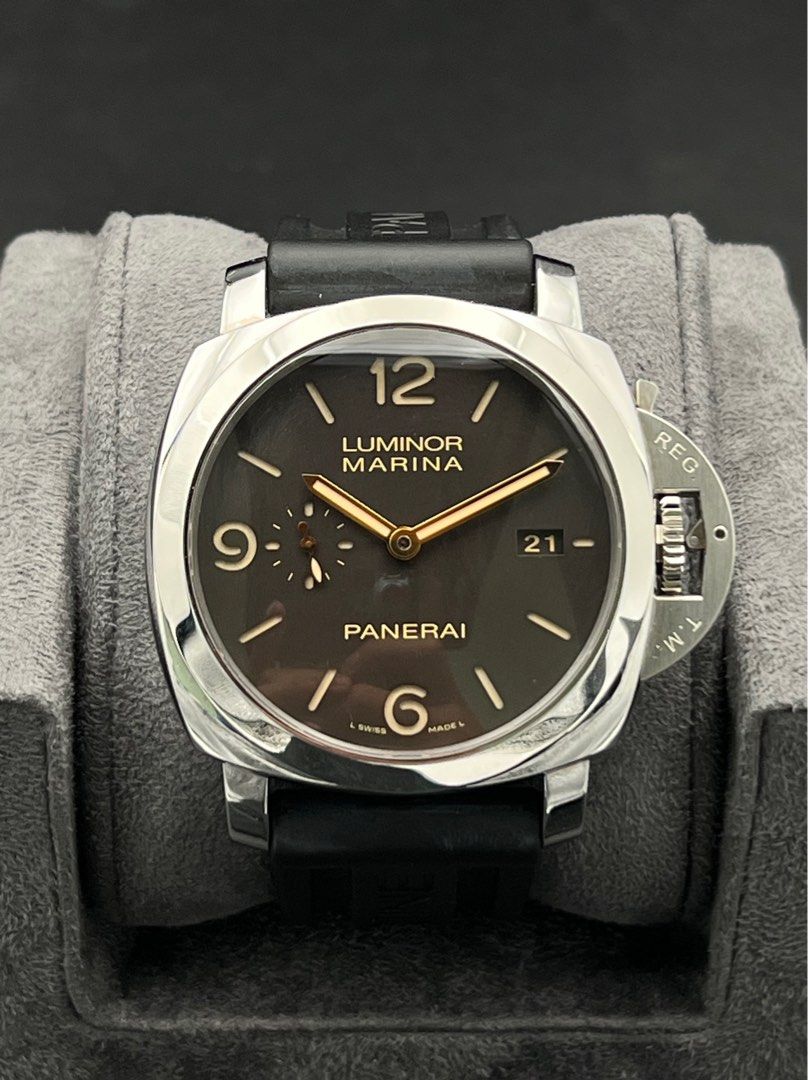 PAM00608 44mm Hong Kong 100 piece Brown Dial Limited Edition Full Set 1950 3 Days Automatic Luminor