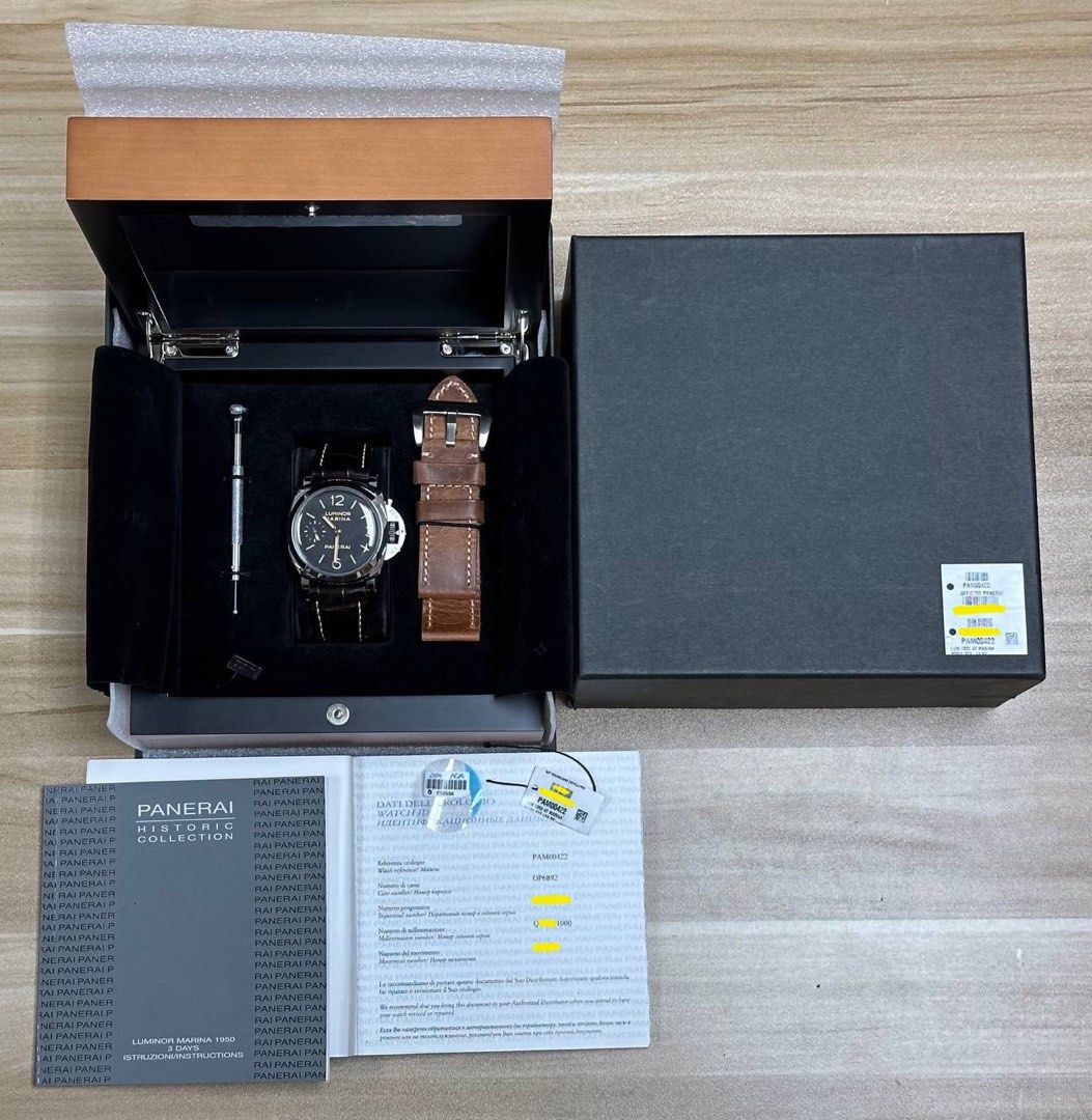 Panerai PAM00422 Luminor Marina 1950 47mm FULL SET Like New Pam422