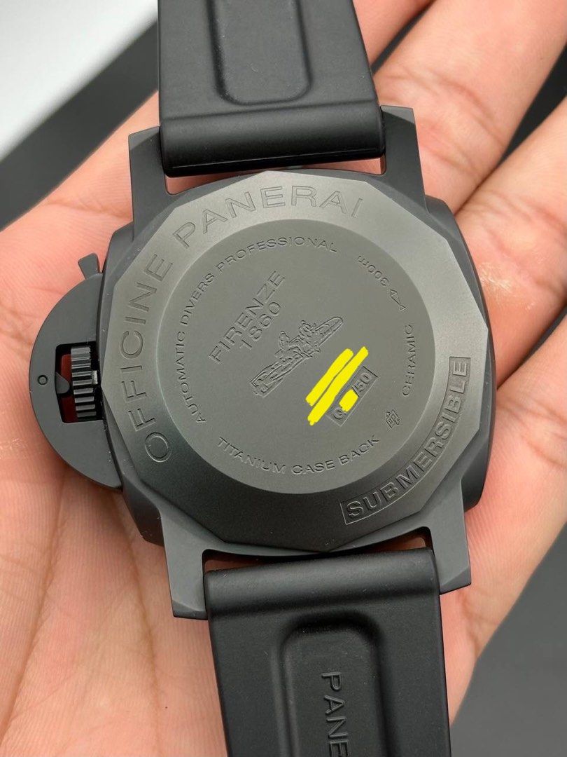 Panerai PAM00607 Luminor Submersible 1950 47mm Left-Handed Ceramica Limited Edition 2014 FULL SET Like New Pam 607 Destro