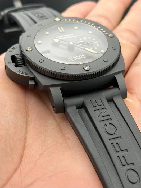 Panerai PAM00607 Luminor Submersible 1950 47mm Left-Handed Ceramica Limited Edition 2014 FULL SET Like New Pam 607 Destro
