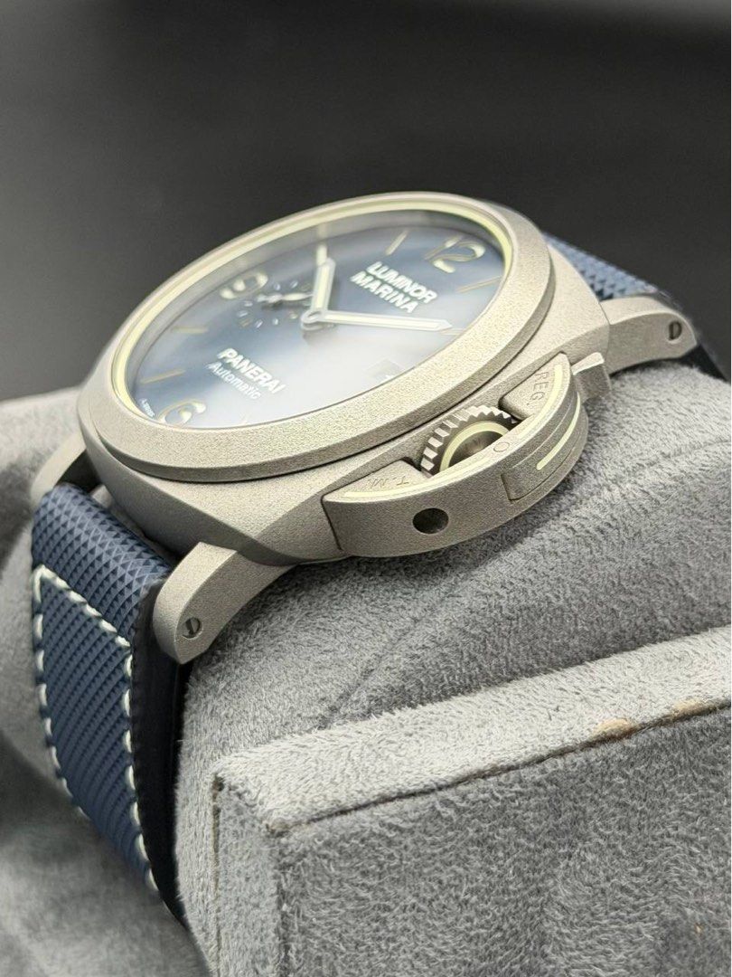 Panerai PAM01117 Luminor Marina 44mm Titanium Blue 70 Years Warranty Limited Edition 2020 FULL SET Like New PAM1117
