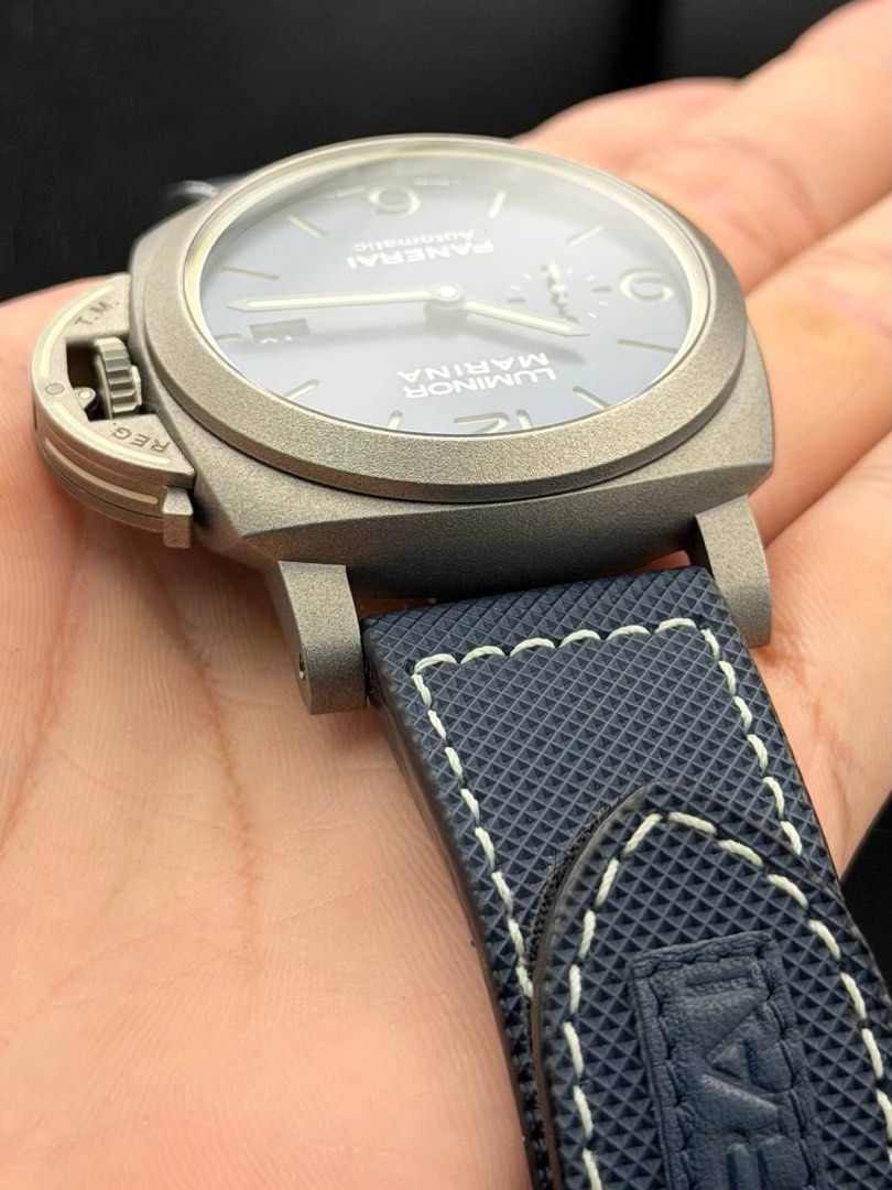 Panerai PAM01117 Luminor Marina 44mm Titanium Blue 70 Years Warranty Limited Edition 2020 FULL SET Like New PAM1117