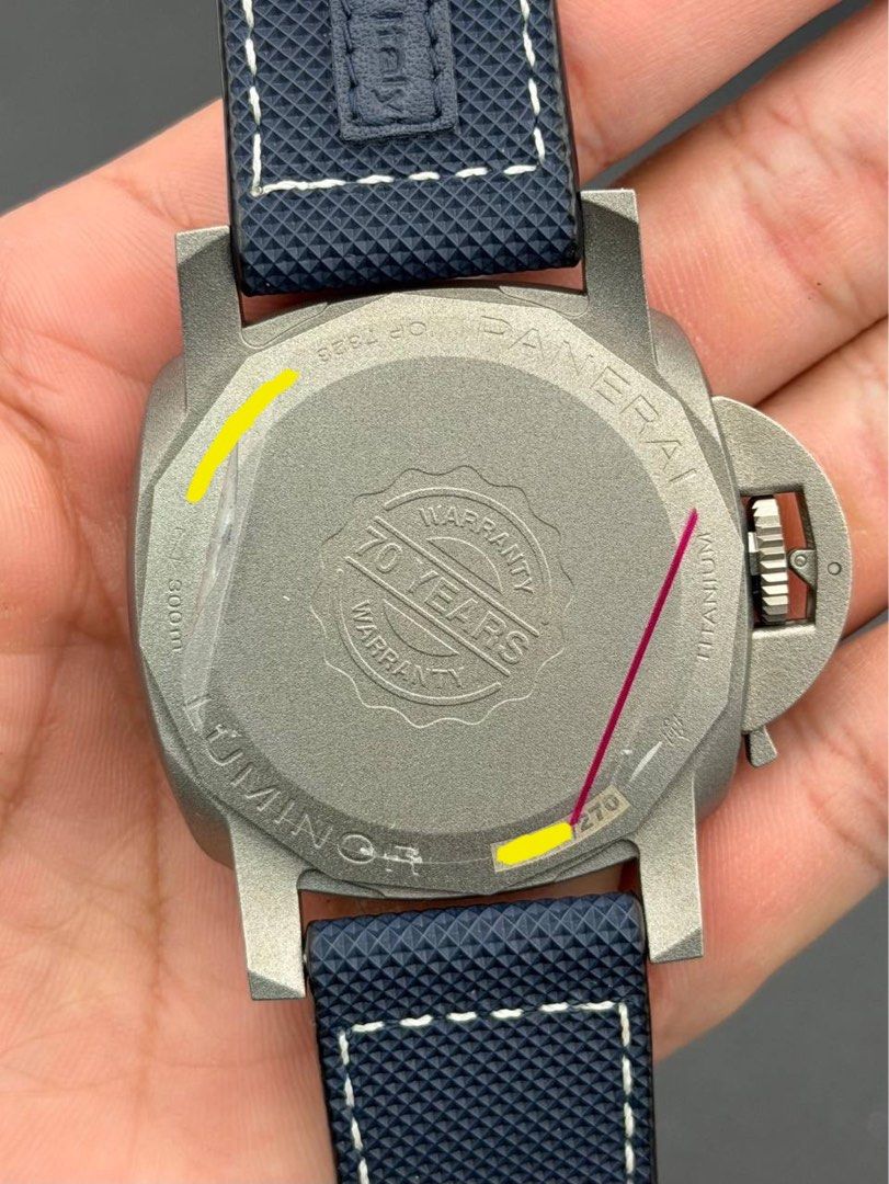 Panerai PAM01117 Luminor Marina 44mm Titanium Blue 70 Years Warranty Limited Edition 2020 FULL SET Like New PAM1117