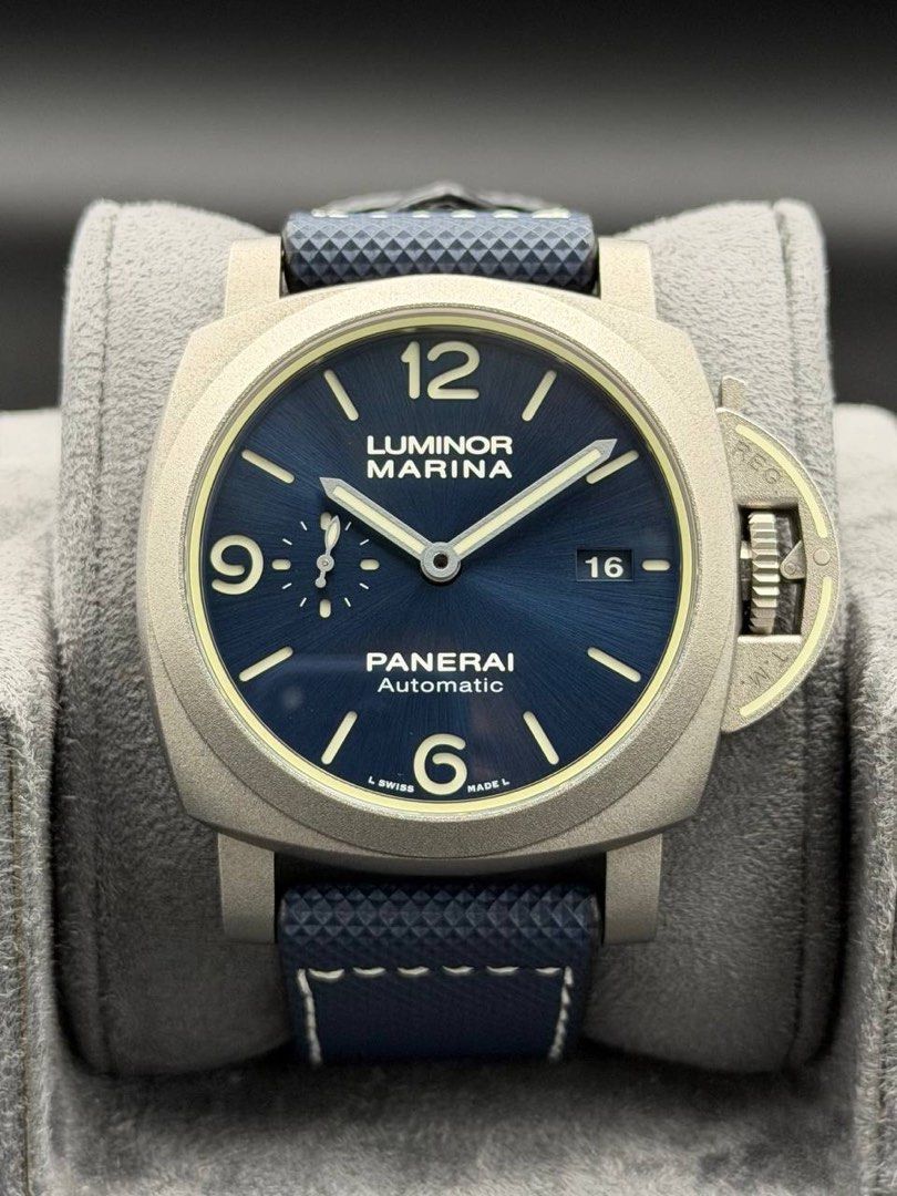 Panerai PAM01117 Luminor Marina 44mm Titanium Blue 70 Years Warranty Limited Edition 2020 FULL SET Like New PAM1117