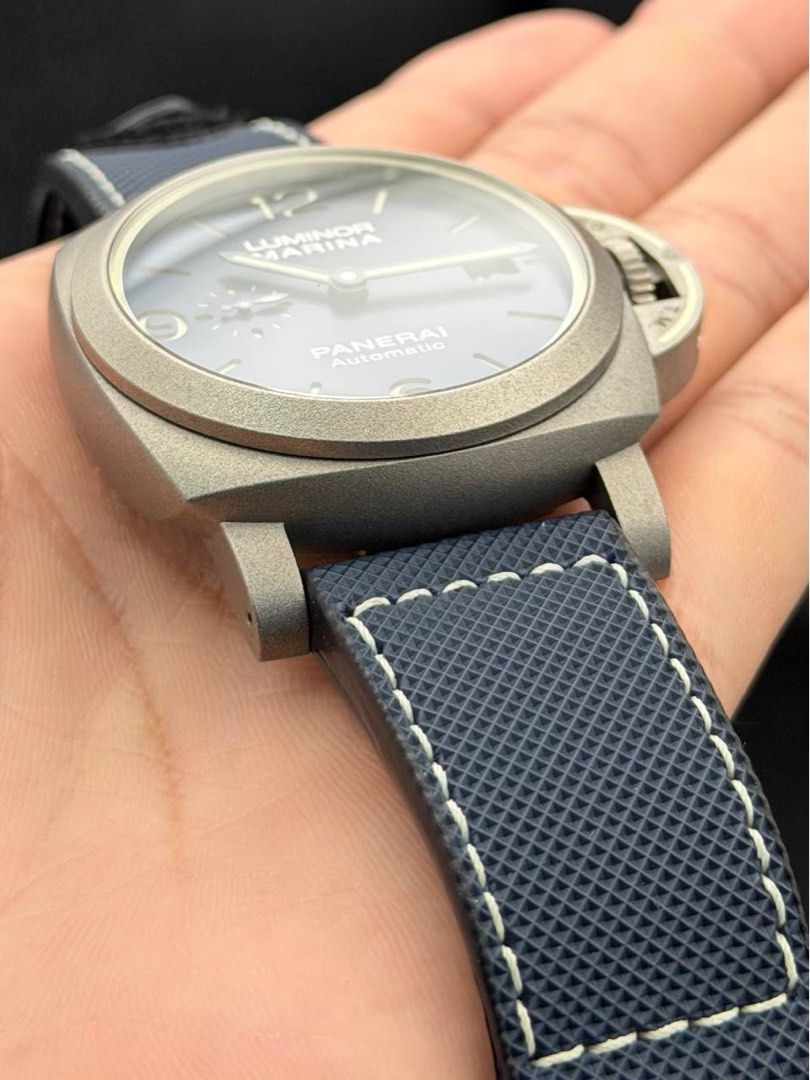 Panerai PAM01117 Luminor Marina 44mm Titanium Blue 70 Years Warranty Limited Edition 2020 FULL SET Like New PAM1117