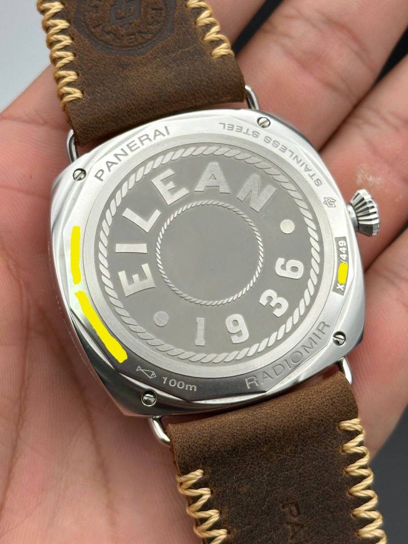 Panerai PAM01243 Radiomir Eilean 45mm Brown Teakwood Dial Limited Edition 2021 FULL SET Like New Pam 1243