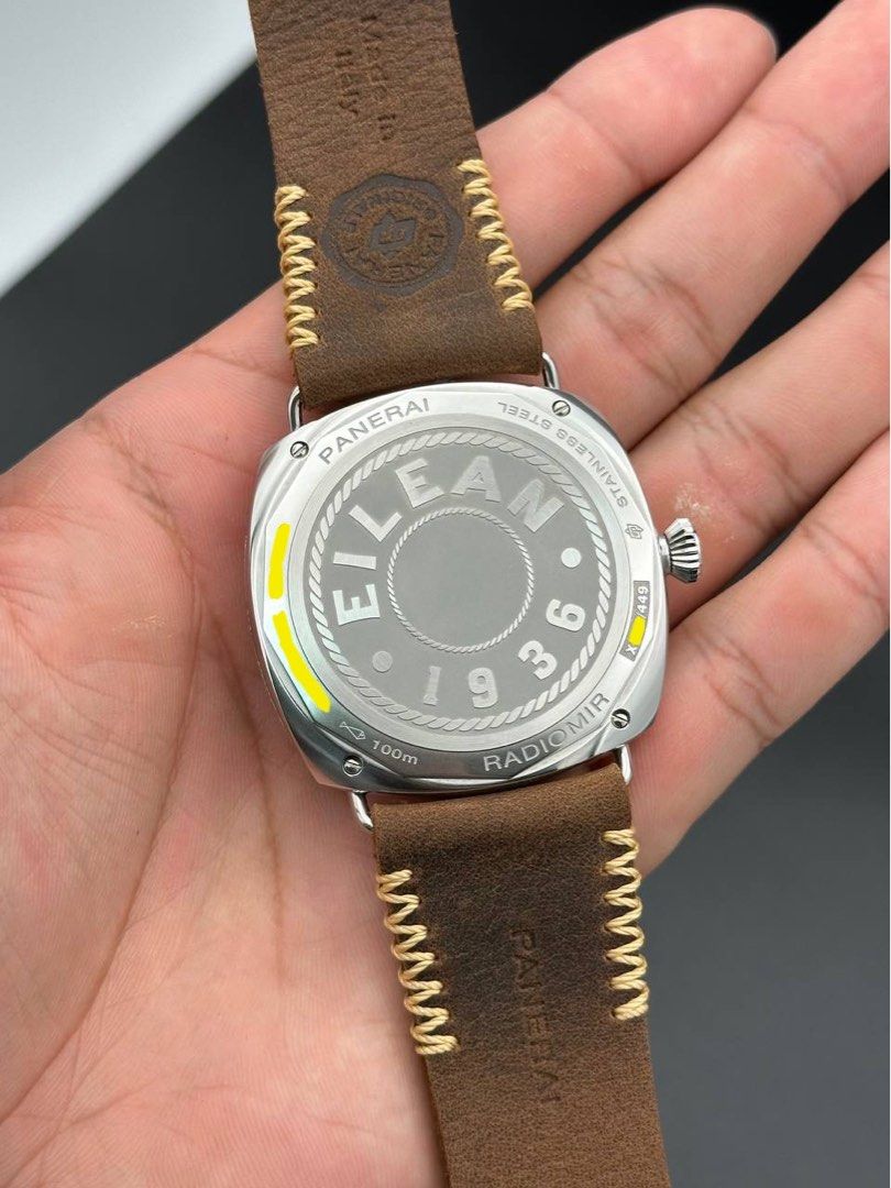 Panerai PAM01243 Radiomir Eilean 45mm Brown Teakwood Dial Limited Edition 2021 FULL SET Like New Pam 1243