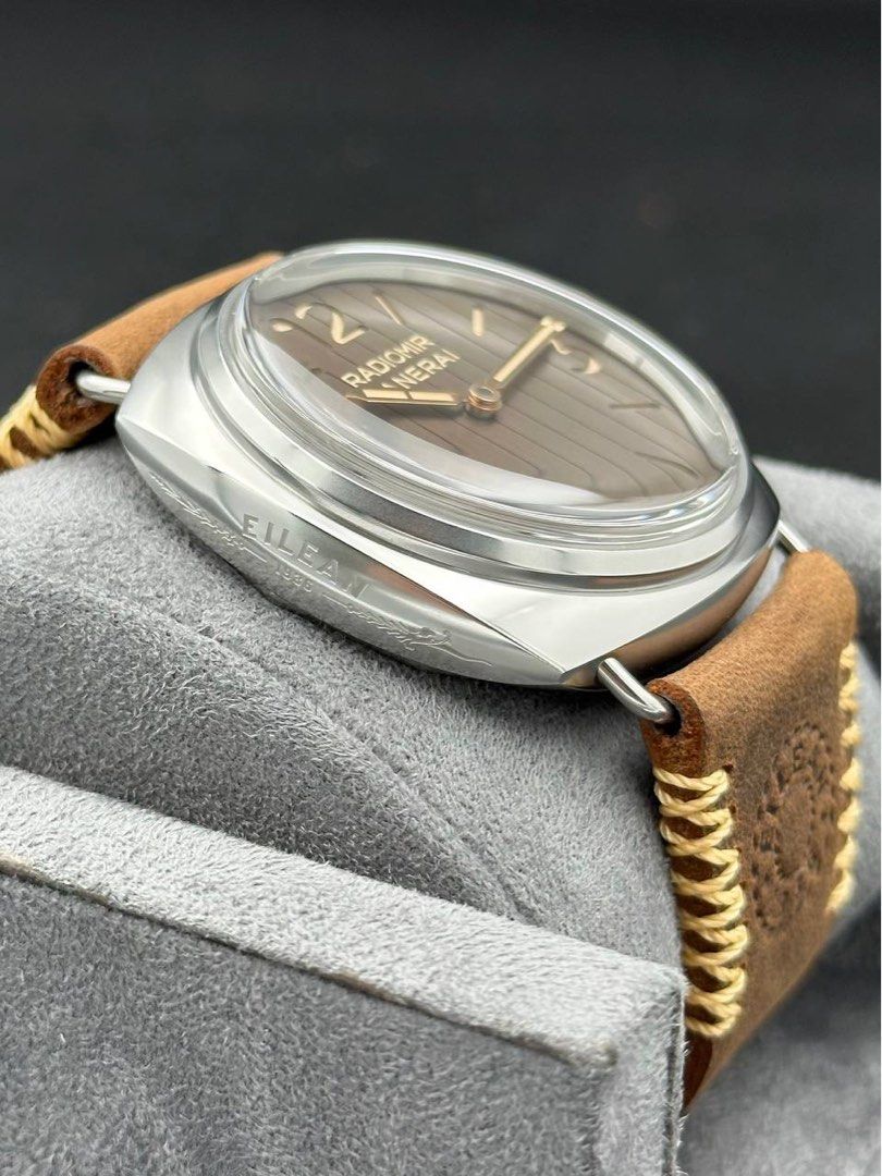 Panerai PAM01243 Radiomir Eilean 45mm Brown Teakwood Dial Limited Edition 2021 FULL SET Like New Pam 1243