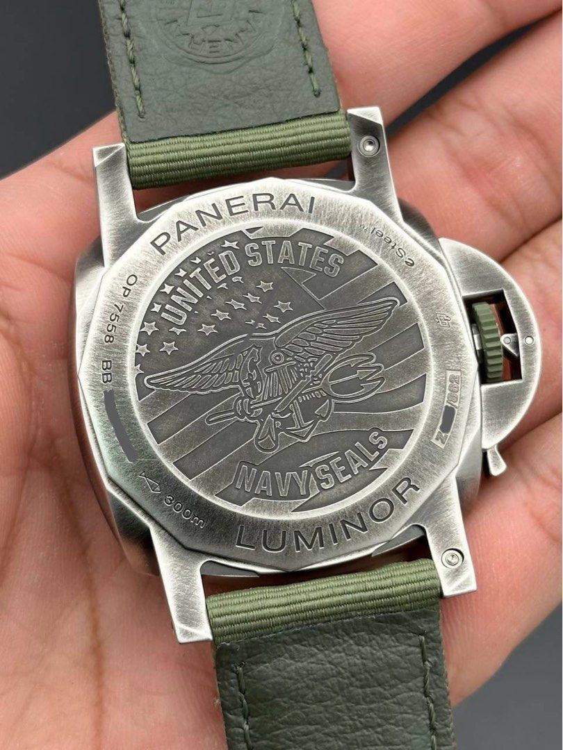 Panerai PAM01412 Luminor 1950 44mm Marina Navy SEALs Limited Edition 2023 FULL SET Unworn Pam 1412