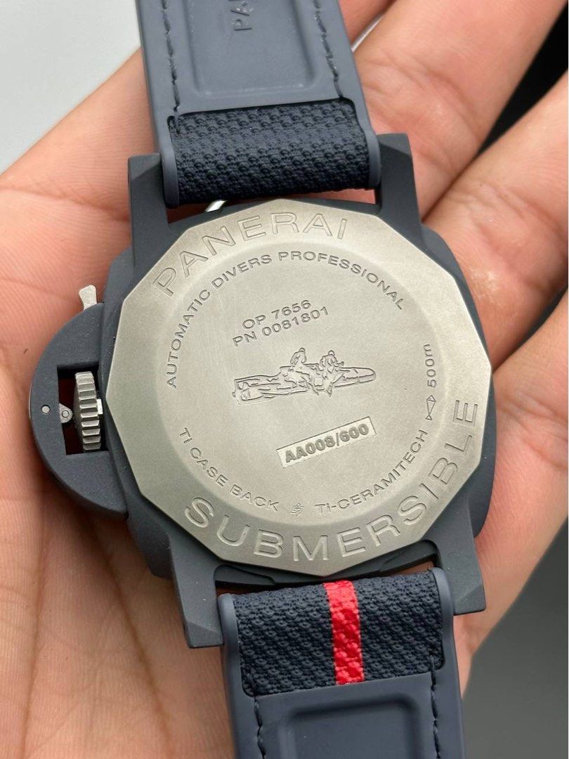 Panerai PAM01543 Submersible QuarantaQuattro Luna Rossa Ti-Ceramitech 2024 FULL SET Unworn Pam 1543